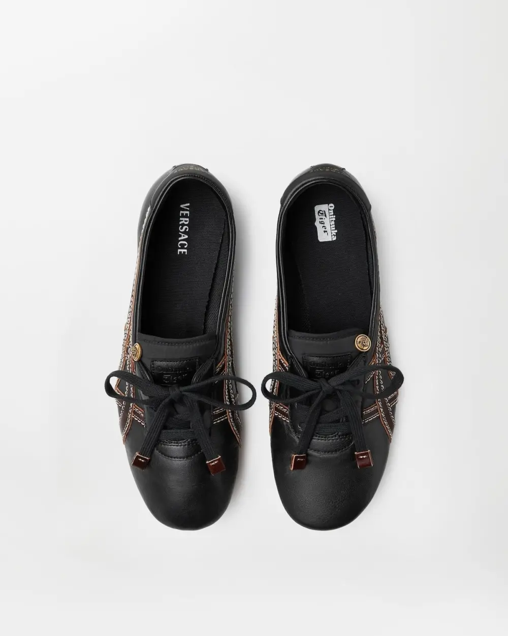 Giày Onitsuka Tiger x Versace Sakura 'Black' 1024594-1A17737-2BQ8J - Ảnh 4