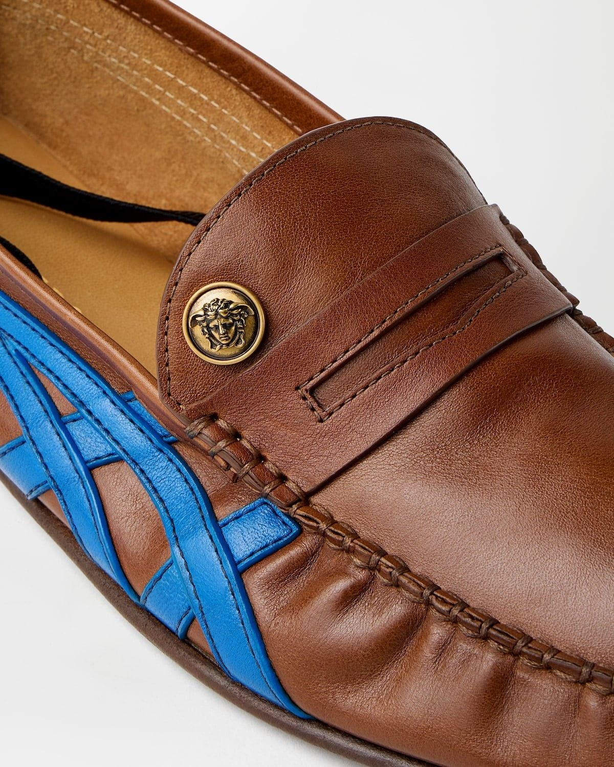 Giày Onitsuka Tiger x Versace Loafers 'Brown' 1023851-1A17746-2NM9J - Ảnh 4