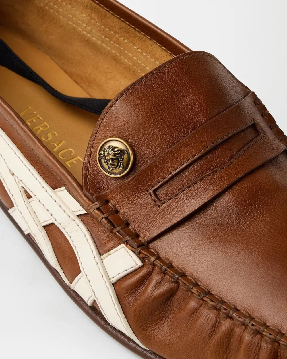 Giày Onitsuka Tiger x Versace Loafers 'Brown' 1023851-1A17746-2NM8J - Ảnh 4