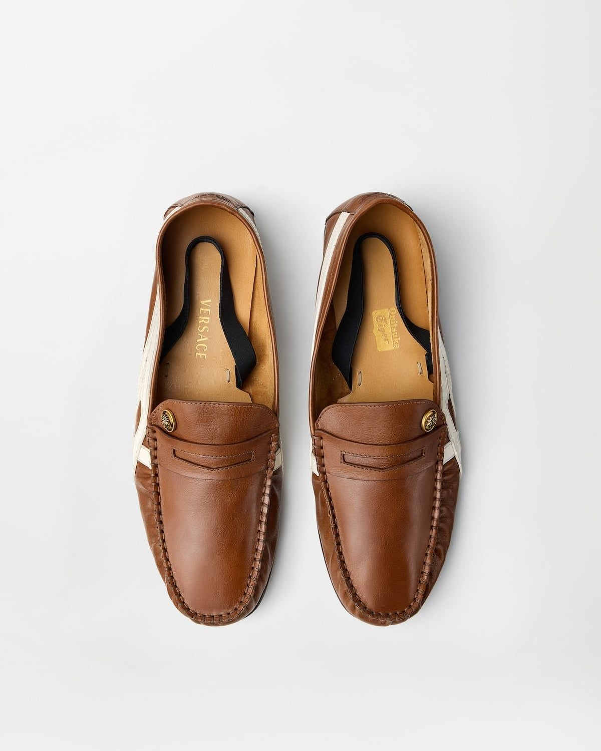 Alternative view of Giày Onitsuka Tiger x Versace Loafers 'Brown' 1023851-1A17746-2NM8J
