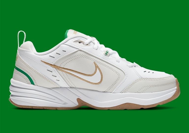 Giày Nike Air Monarch IV ‘White Lucky Green Gold’ 415445-103 - Ảnh 3