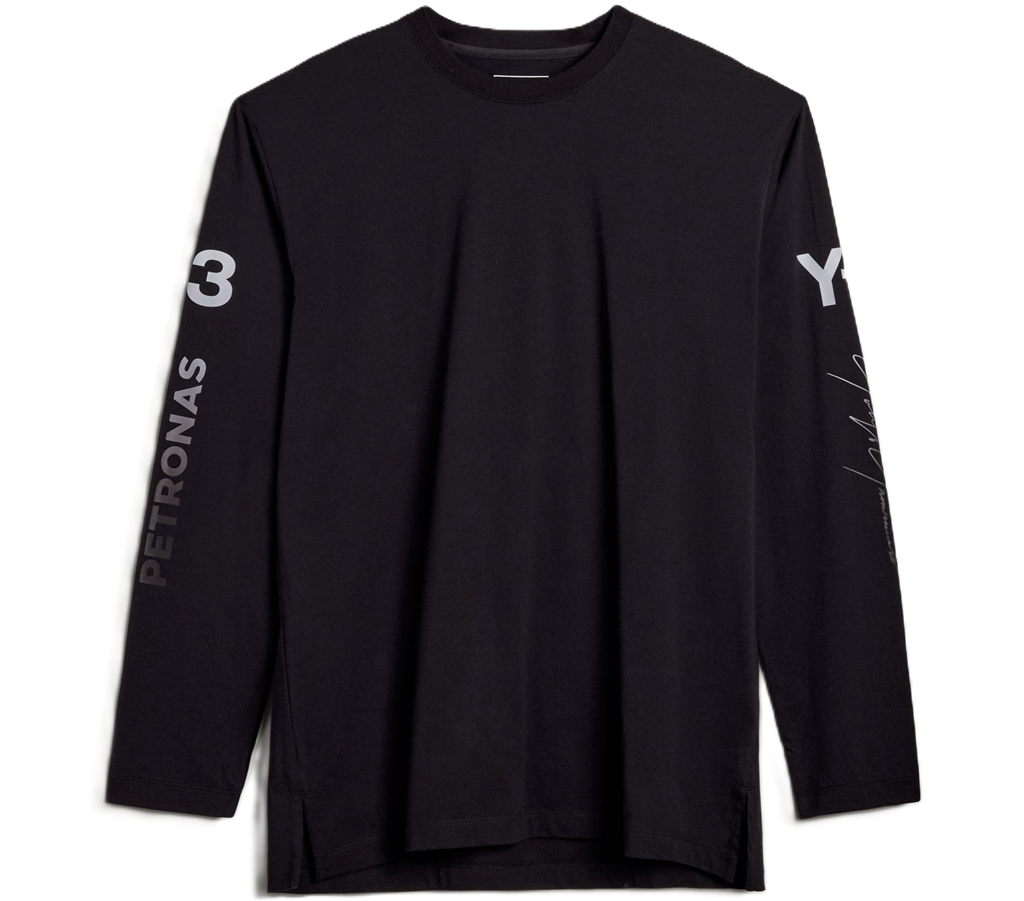 Áo Adidas Y-3 MERCEDES CHAOS LOGO LONG-SLEEVE T-SHIRT 'Black' KR2372