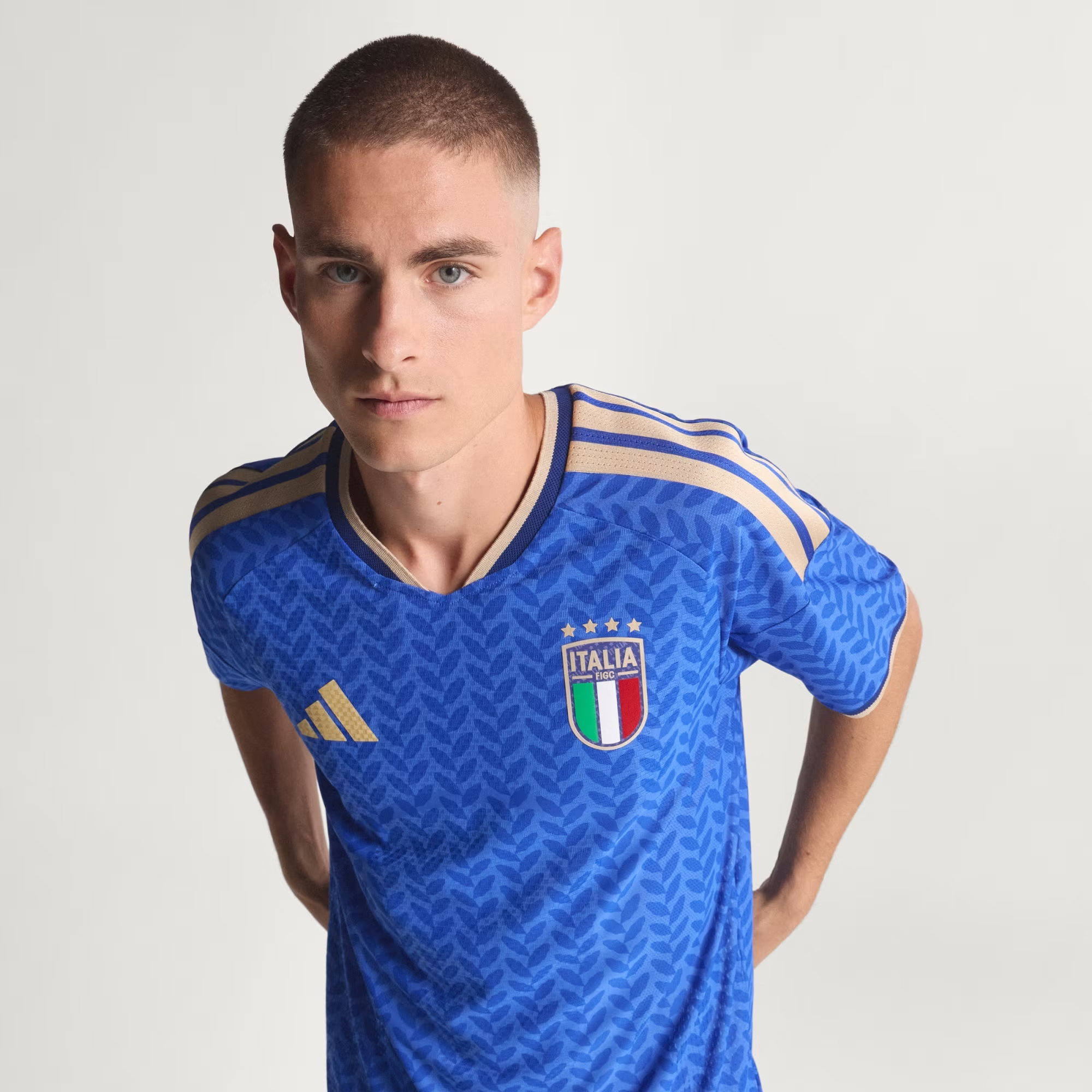 Áo Adidas Italy 26 Home Authentic Jersey ‘Bold Blue’ JL6934 - Ảnh 7