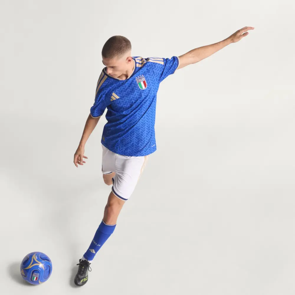 Áo Adidas Italy 26 Home Authentic Jersey ‘Bold Blue’ JL6934 - Ảnh 5