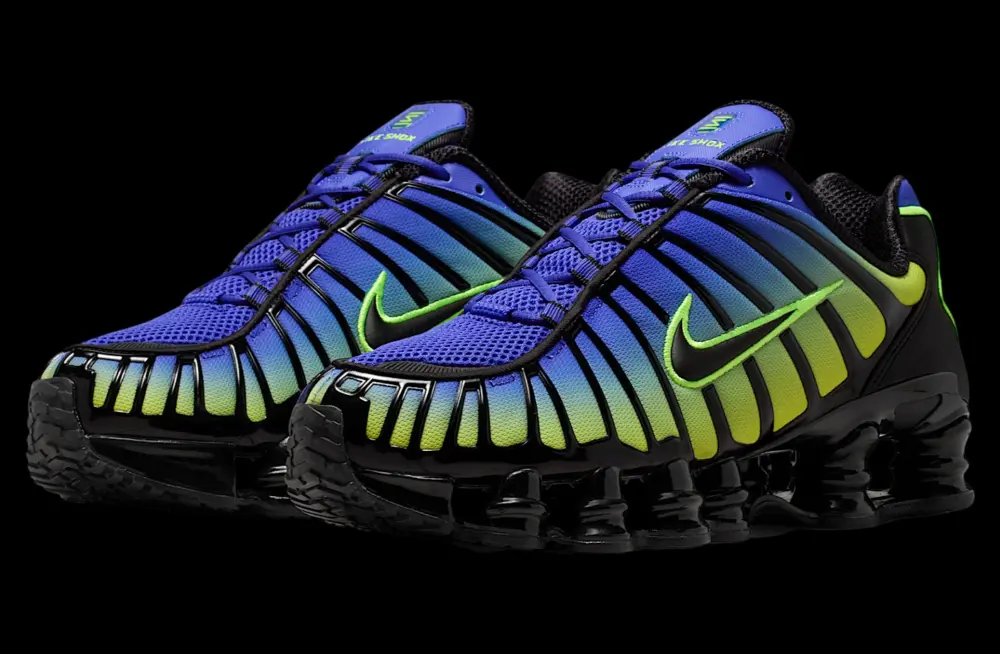 Giày Nike Shox TL 'Lapis Volt Ice Black' AV3595-401 - Ảnh 4