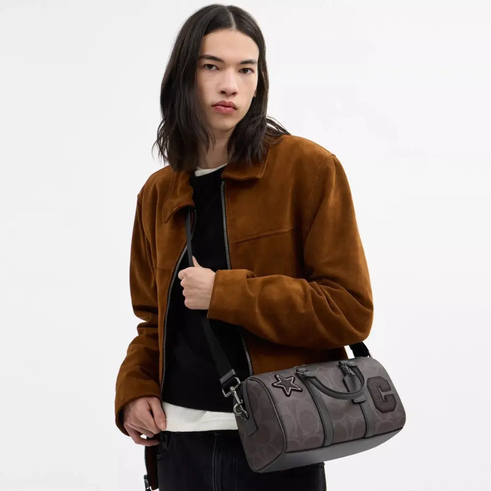 Túi Coach Venturer Duffle Bag 27 'Grey' CCH10-QBGRM - Ảnh 5