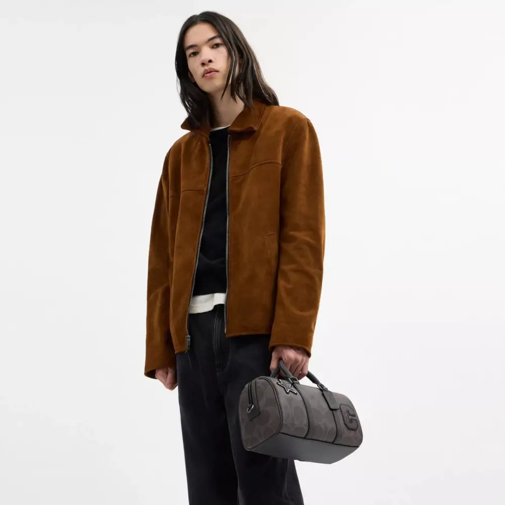Túi Coach Venturer Duffle Bag 27 'Grey' CCH10-QBGRM - Ảnh 4