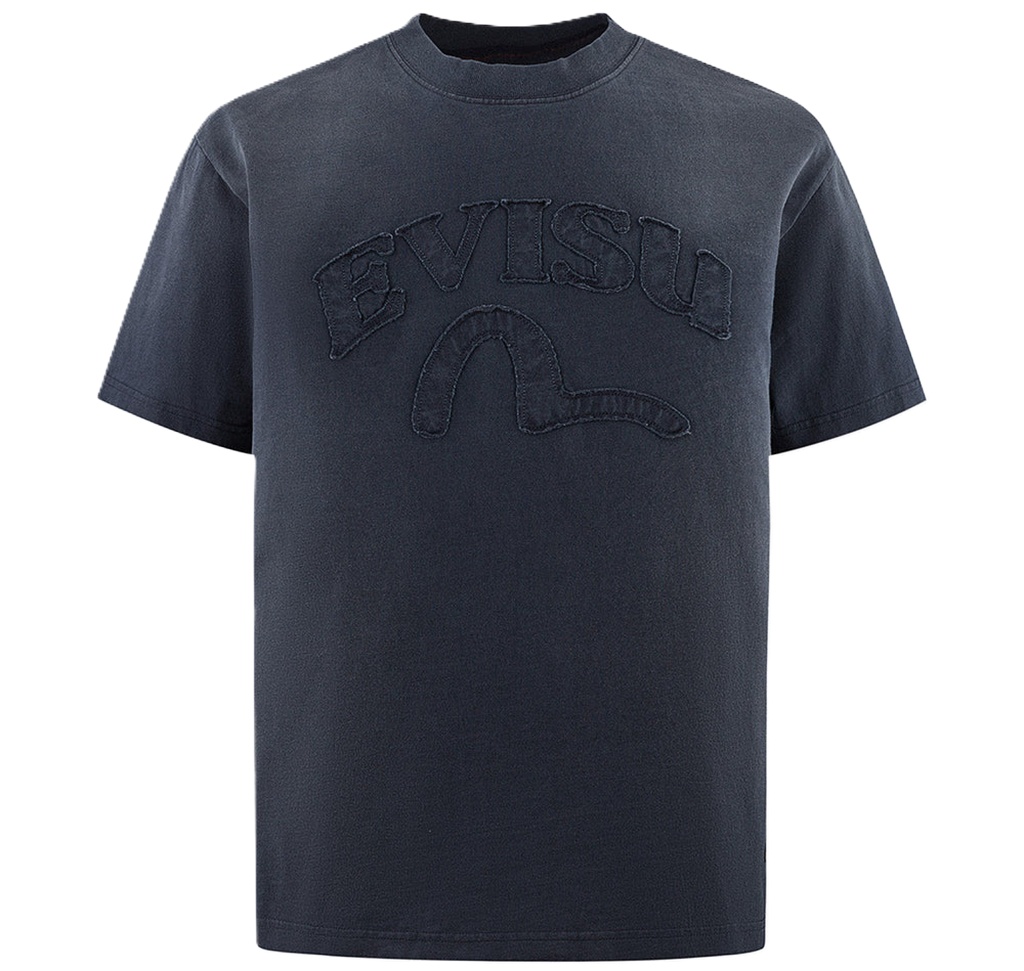 Áo Evisu Seagull And Logo Appliqué ‘Blue’ 2ESHTM5TS1204RXCT