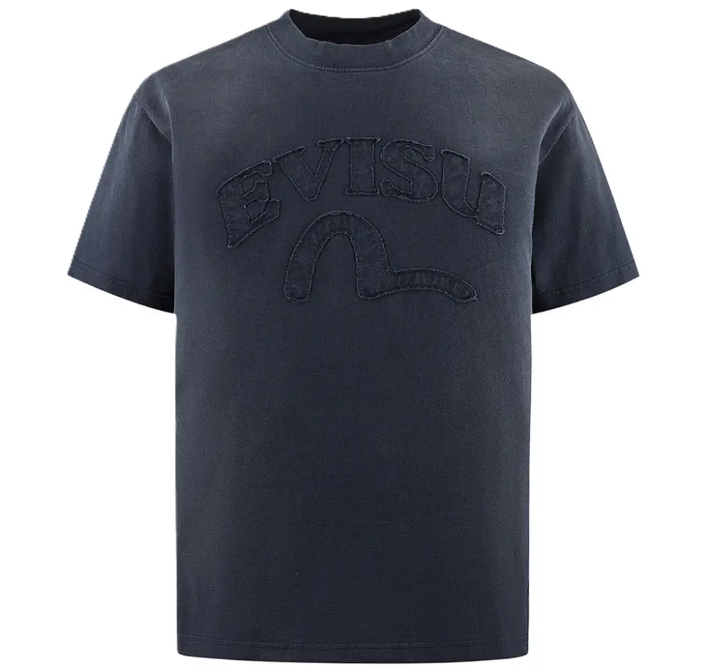 Áo Evisu Seagull And Logo Appliqué ‘Blue’ 2ESHTM5TS1204RXCT