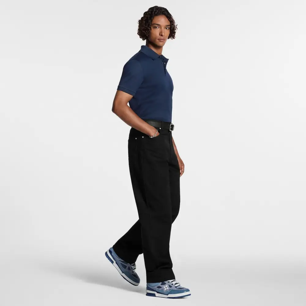 Giày Louis Vuitton LV Skate Trainers 'Blue' 1AJ537 - Ảnh 3