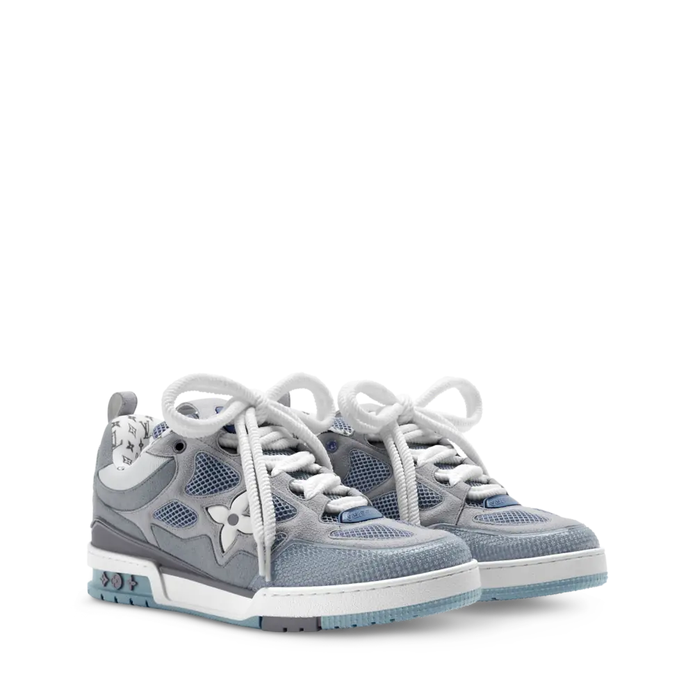 Giày Louis Vuitton LV Skate Trainers 'Grey' 1AJ556 - Ảnh 2
