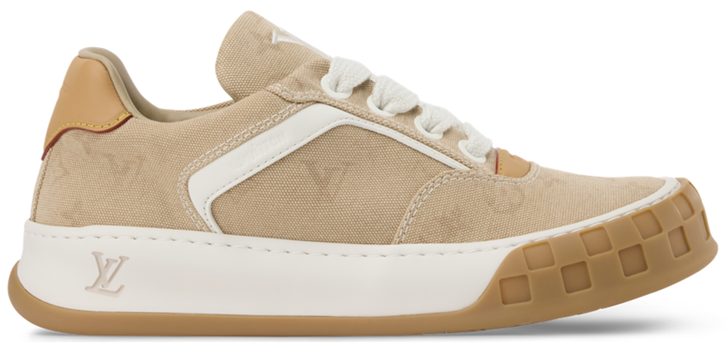 Giày Louis Vuitton LV Tilted Trainers 'Beige' 1AJW74