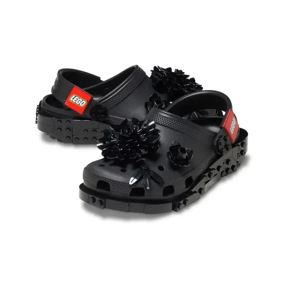 Giày Crocs x LEGO Classic Clog 'Triple Black' 212982-90H - Ảnh 4