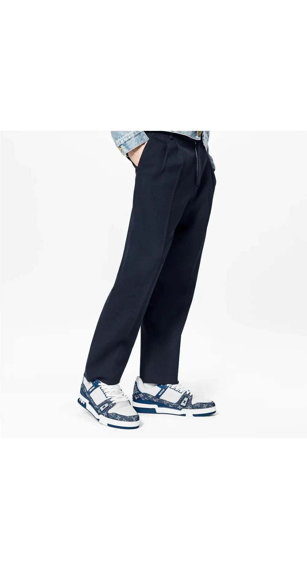 Alternative view of Giày Louis Vuitton LV Trainers 'Blue' 1A9JGT