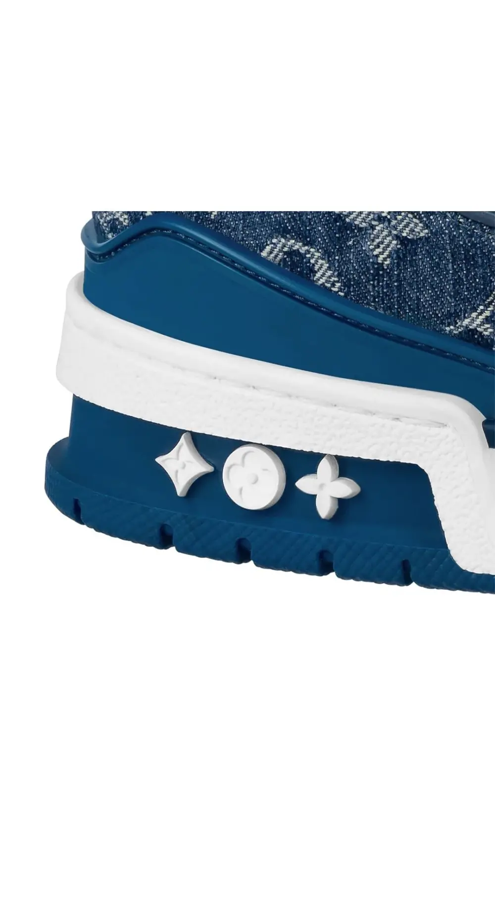 Giày Louis Vuitton LV Trainers 'Blue' 1A9JGT - Ảnh 4