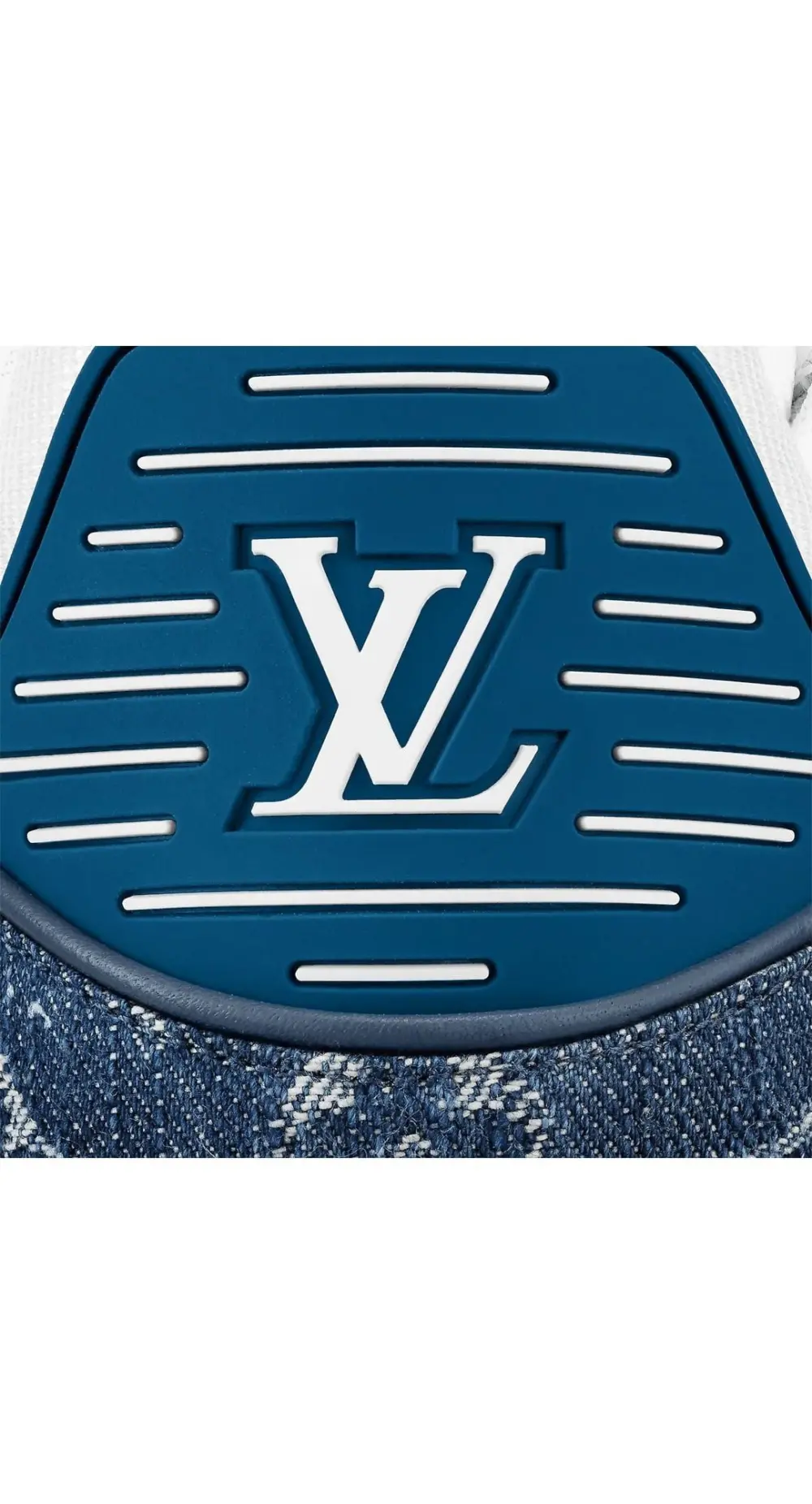 Giày Louis Vuitton LV Trainers 'Blue' 1A9JGT - Ảnh 3