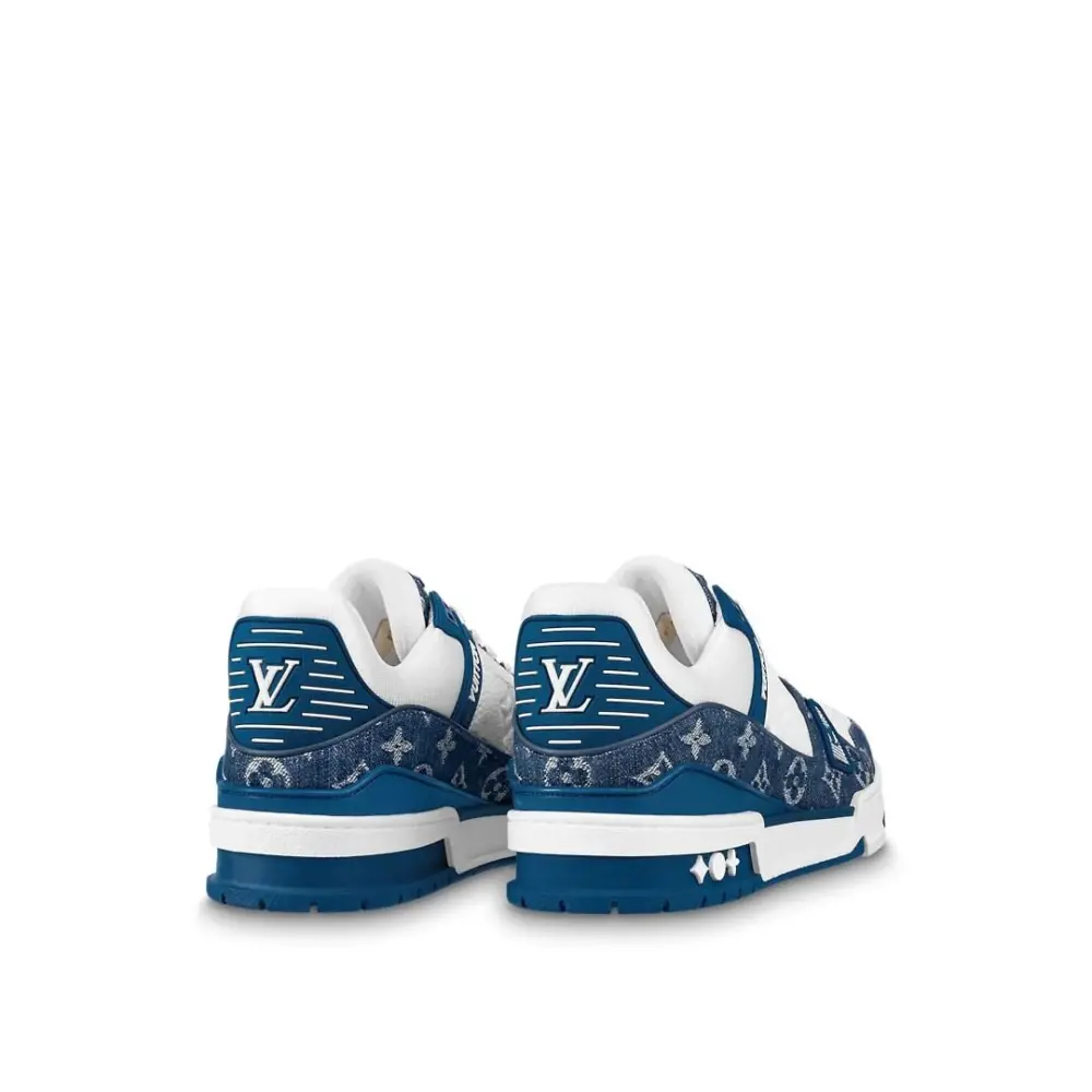 Giày Louis Vuitton LV Trainers 'Blue' 1A9JGT - Ảnh 7