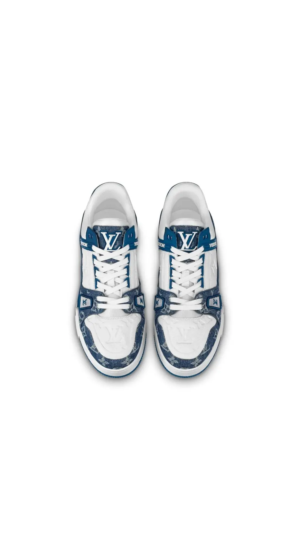 Giày Louis Vuitton LV Trainers 'Blue' 1A9JGT - Ảnh 5