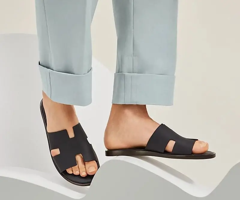 Alternative view of Dép Hermes Izmir Sandal 'Marine' H152415ZH11405