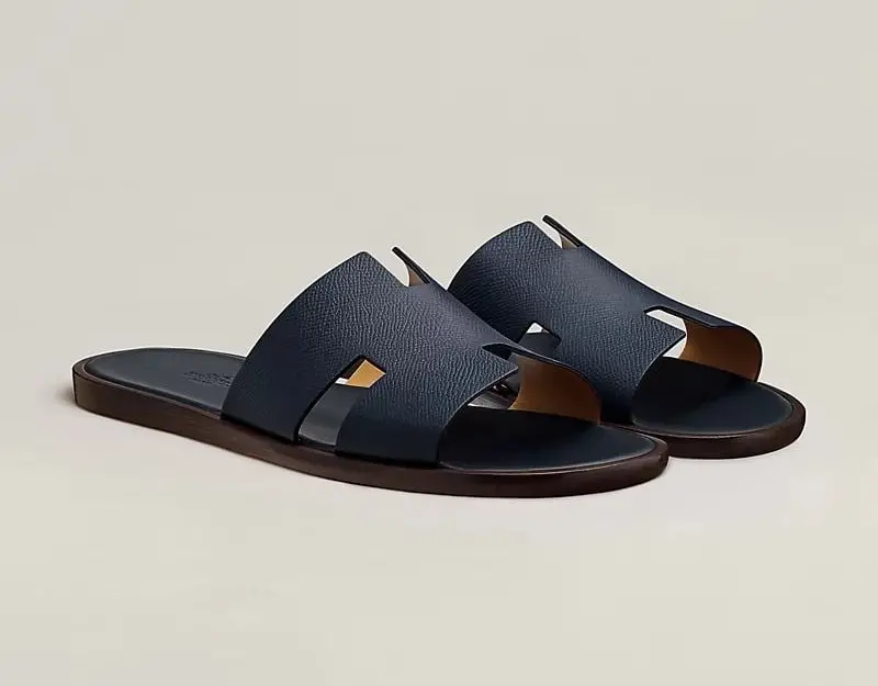 Dép Hermes Izmir Sandal 'Marine' H152415ZH11405 - Ảnh 4