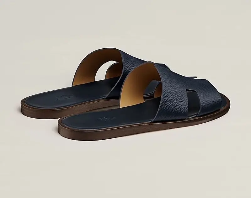 Dép Hermes Izmir Sandal 'Marine' H152415ZH11405 - Ảnh 5