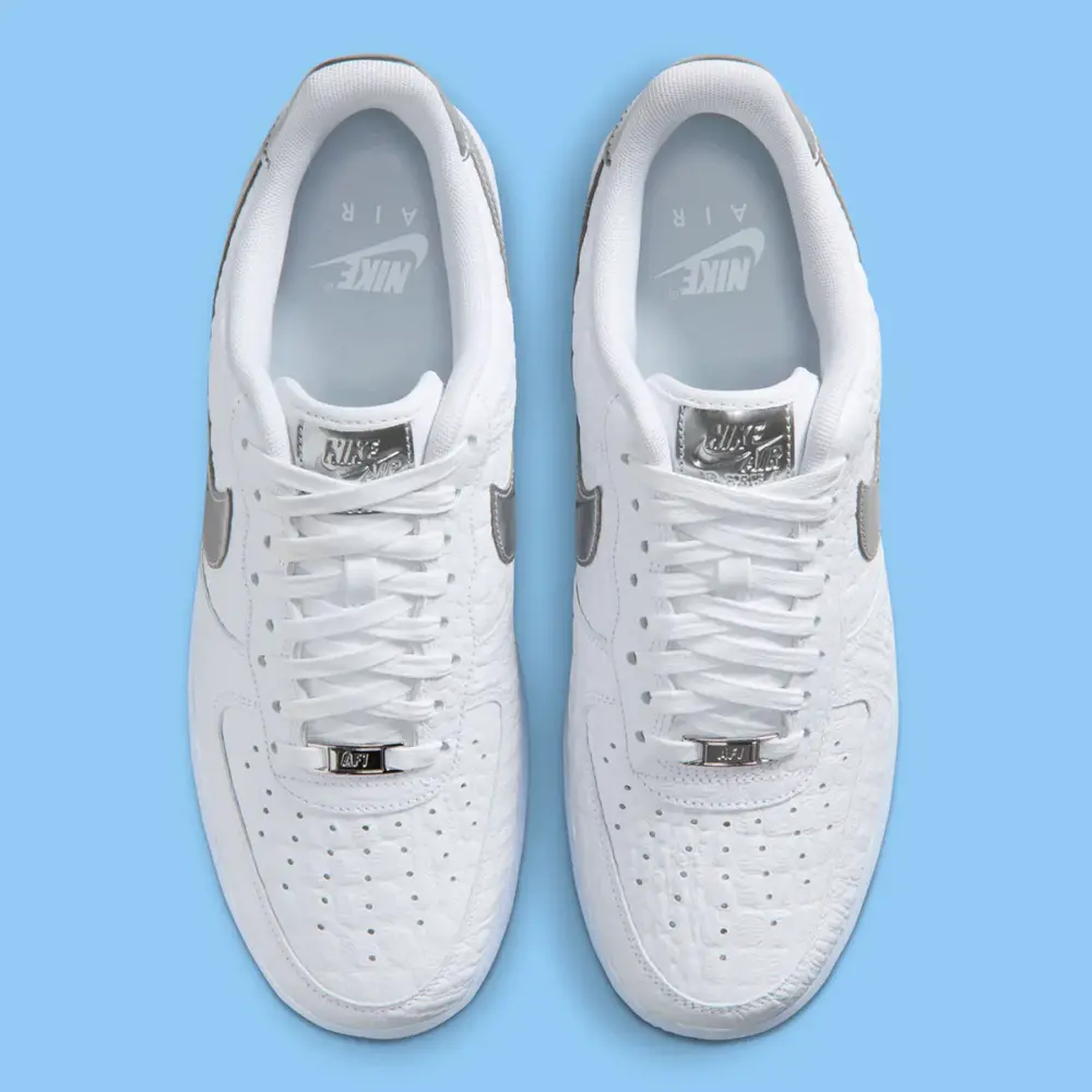 Giày Nike Air Force 1 Low '07 'Crocodile White' IR1981-100 - Ảnh 3