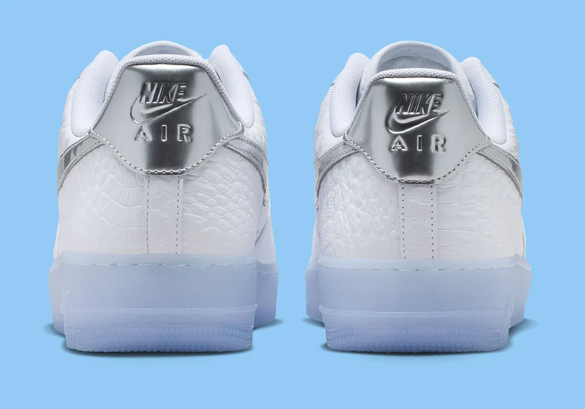 Alternative view of Giày Nike Air Force 1 Low '07 'Crocodile White' IR1981-100