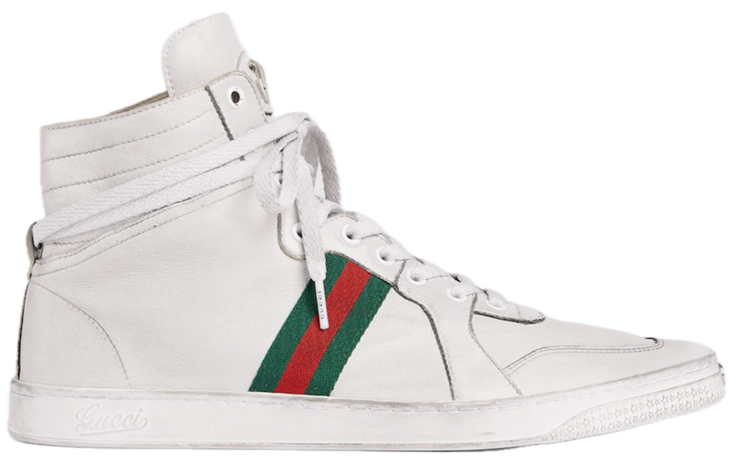 Giày Gucci Stretch High-top Trainer 'White' 864414-AAGFF-9099
