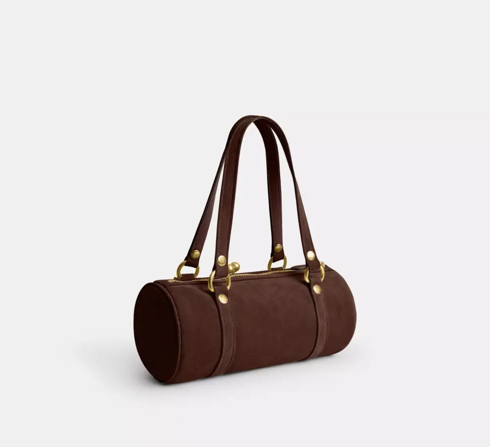 Túi Coach Kisslock Barrel Bag 'Dark Chocolate' CDZ16-B4Z5D - Ảnh 4