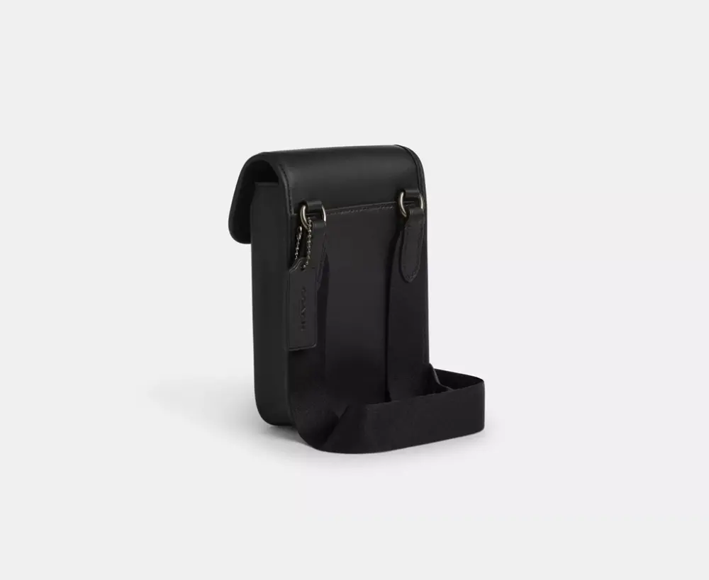 Túi Coach Racer Phone Crossbody Bag 'Black' CT885-QBMI5 - Ảnh 5