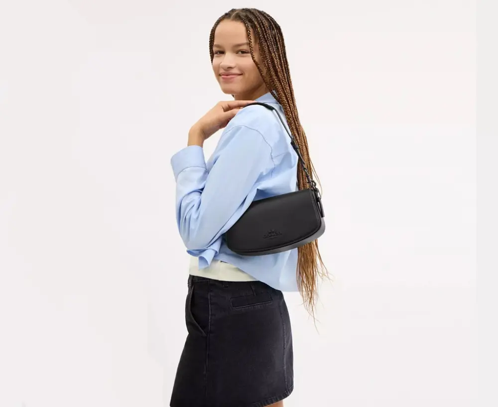 Túi Coach Andrea Shoulder Bag ‘Black’ CT768-JIBLK - Ảnh 3
