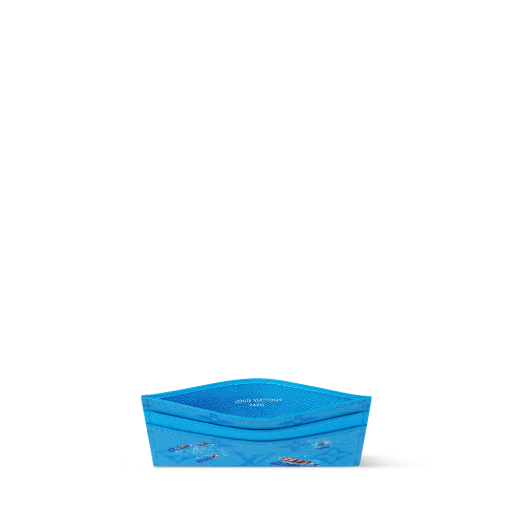 Ví Louis Vuitton Double Card Holder 'Blue Lagoon' M14862 - Ảnh 3