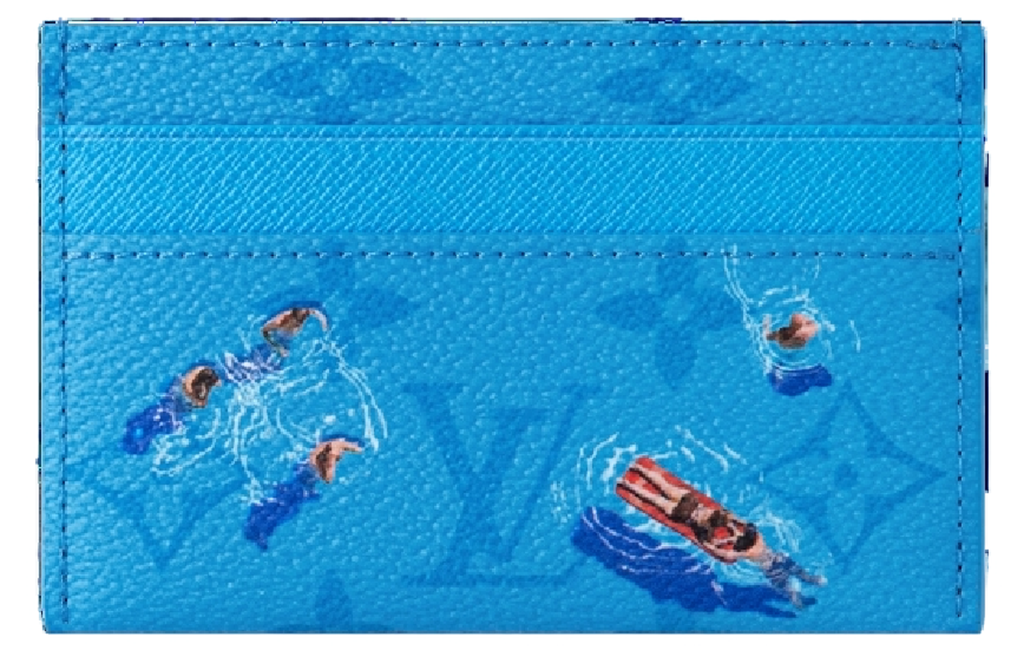 Ví Louis Vuitton Double Card Holder 'Blue Lagoon' M14862