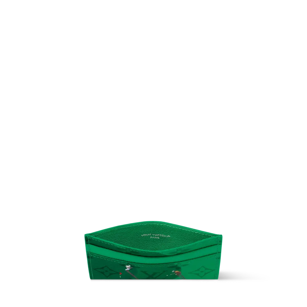 Ví Louis Vuitton Double Card Holder 'Green' M14863 - Ảnh 3