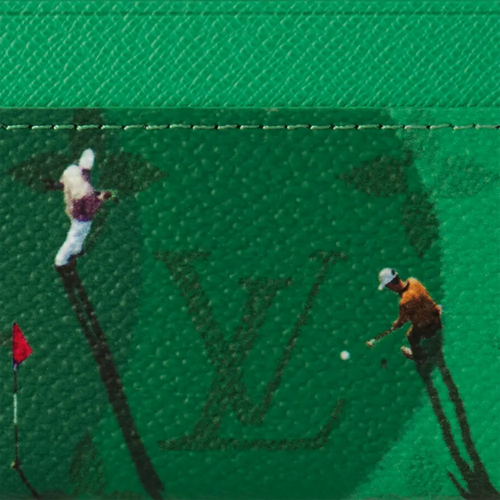 Ví Louis Vuitton Double Card Holder 'Green' M14863 - Ảnh 4