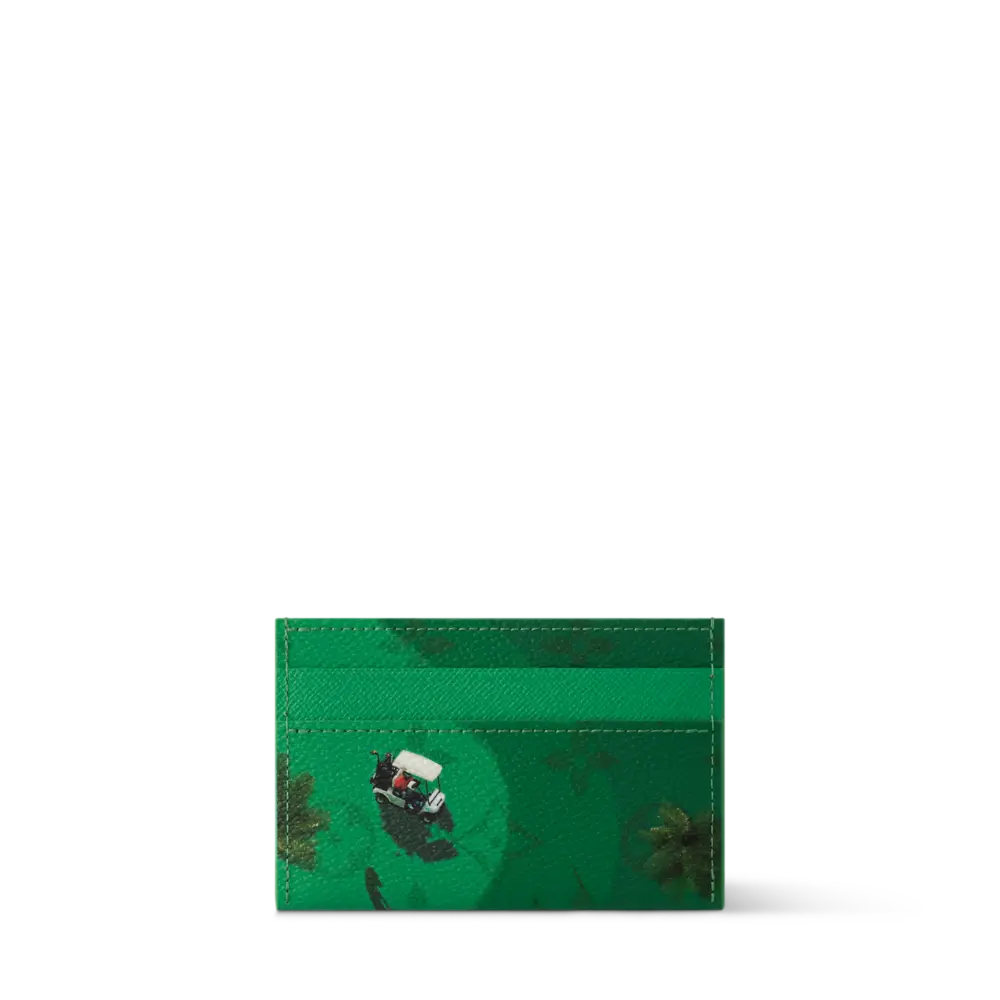 Ví Louis Vuitton Double Card Holder 'Green' M14863 - Ảnh 5