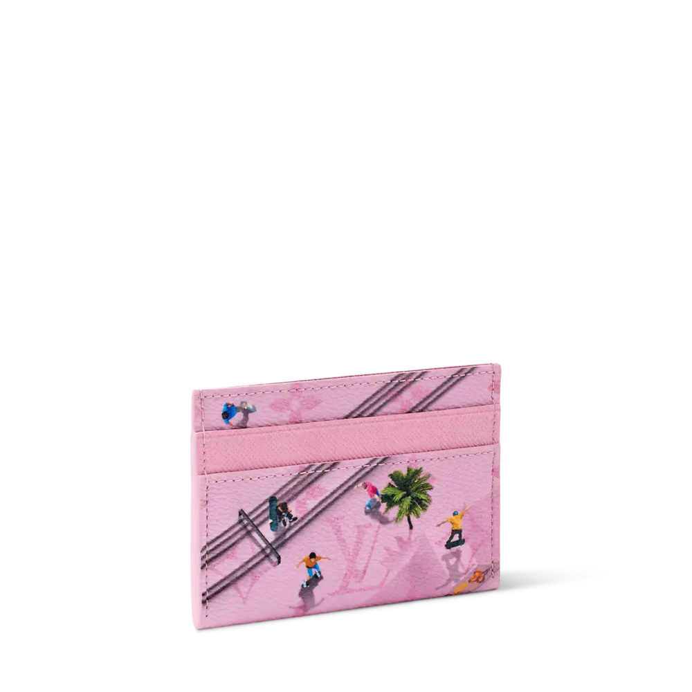 Ví Louis Vuitton Double Card Holder 'Pink' M26803 - Ảnh 2