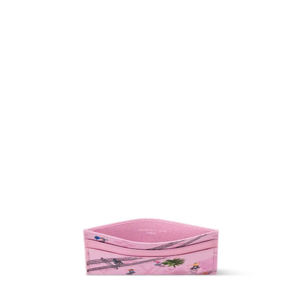Ví Louis Vuitton Double Card Holder 'Pink' M26803 - Ảnh 3