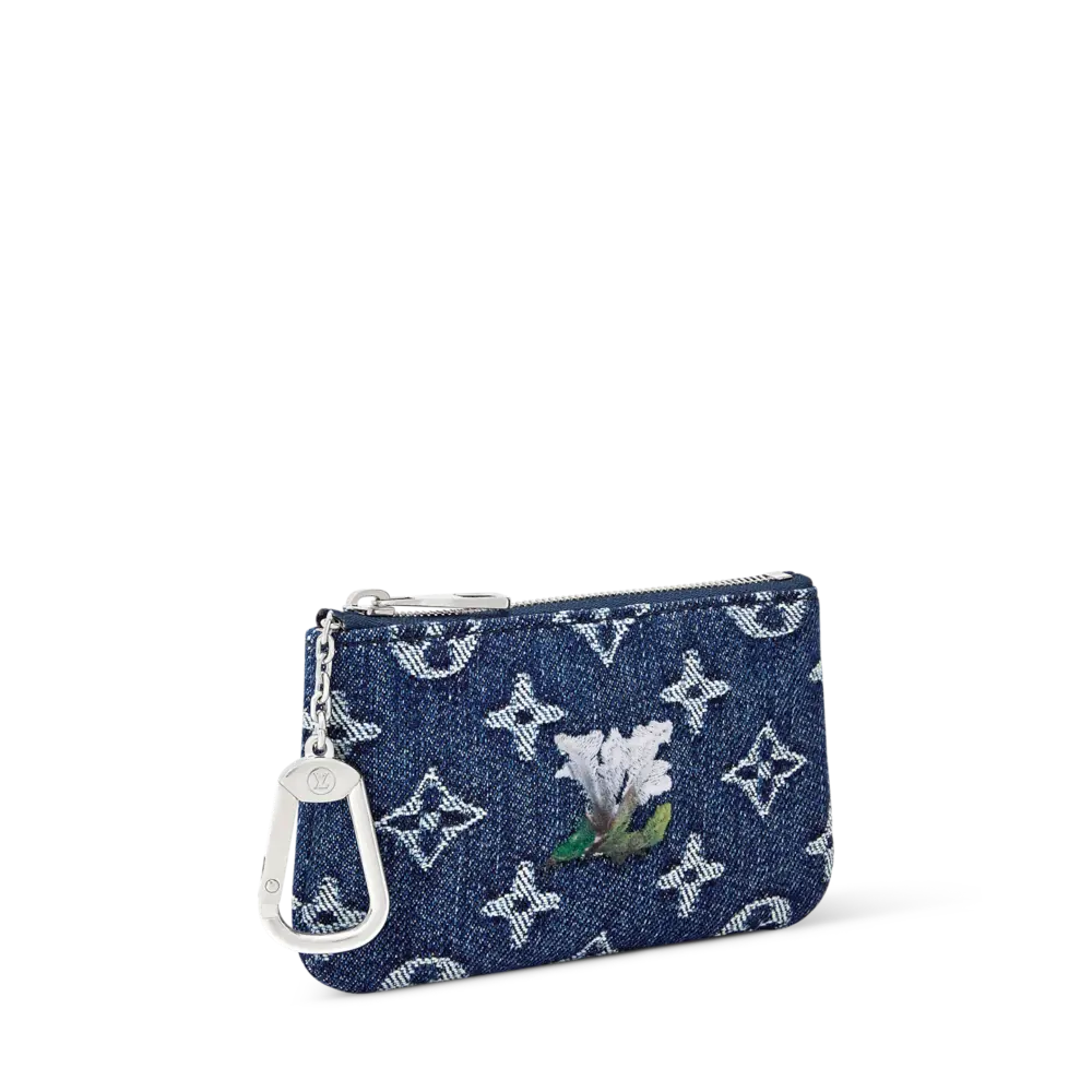 Ví Louis Vuitton Pochette Clés Pouch 'Blue' M27561 - Ảnh 2