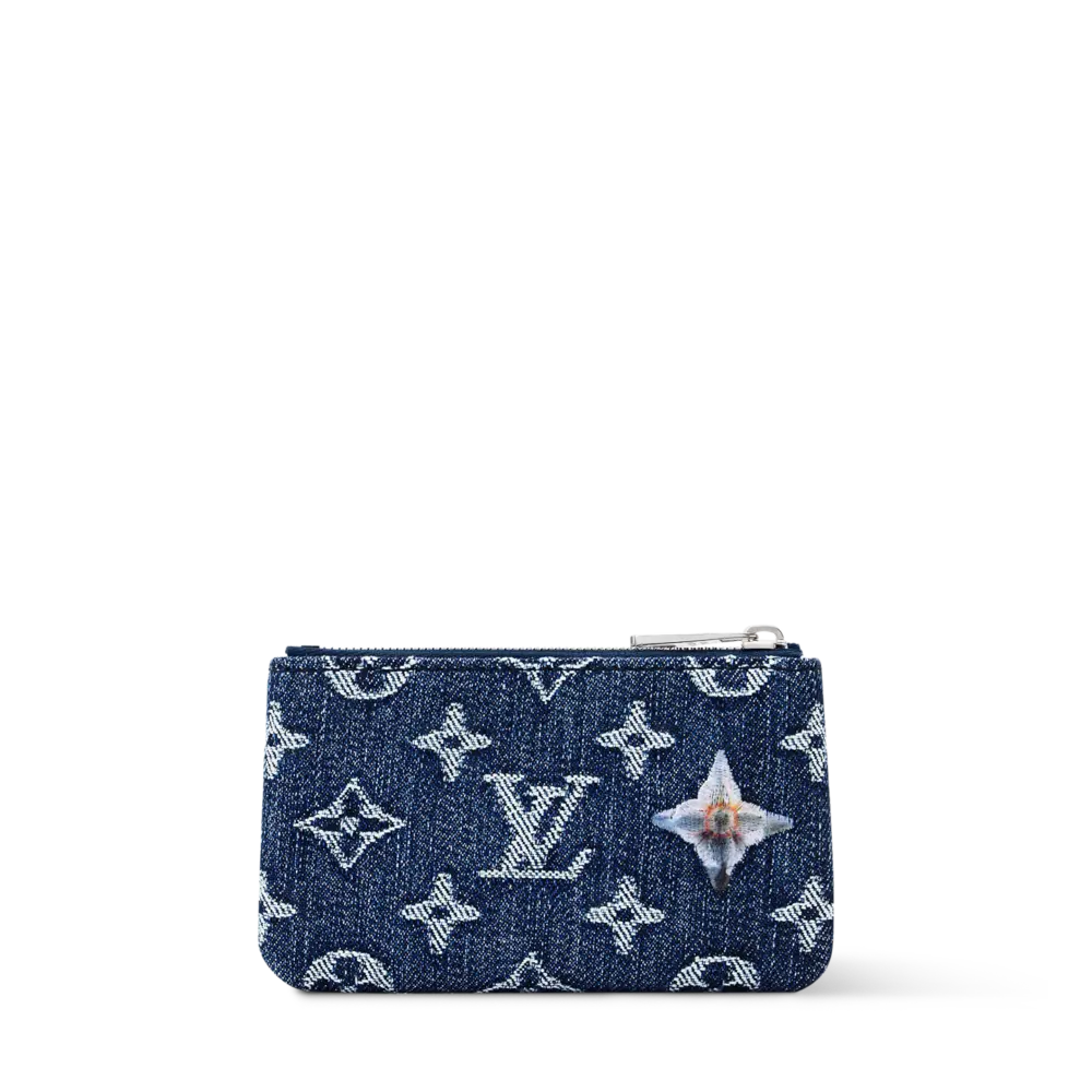 Ví Louis Vuitton Pochette Clés Pouch 'Blue' M27561 - Ảnh 4