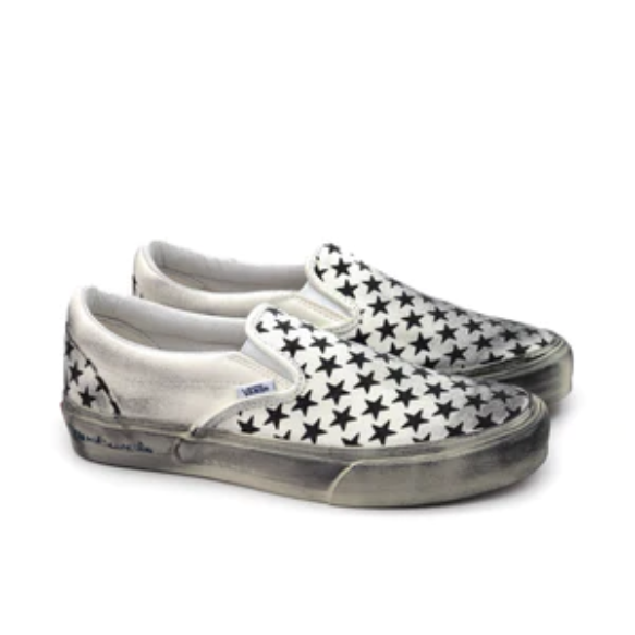 Alternative view of Giày Vans Vault x Bianca Chandon Classic Slip-On LX Stressed ‘Black White’ VN0A3QXYBA21
