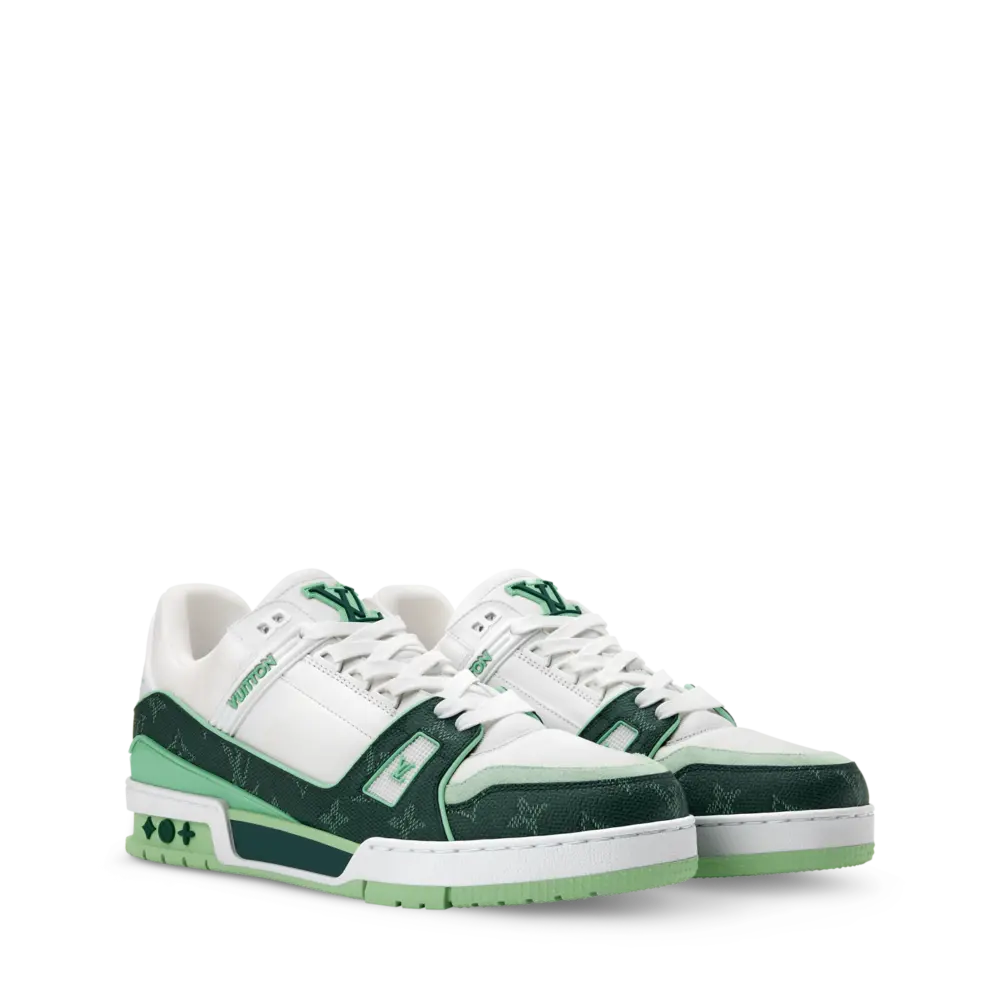 Giày Louis Vuitton LV Trainer 'Green' 1AJQM1 - Ảnh 4