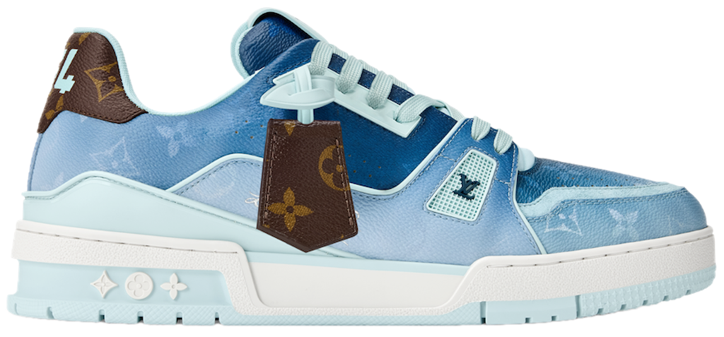 Giày Louis Vuitton LV Trainer 'Blue' 1AJTQQ