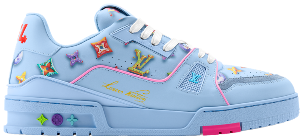 Giày Louis Vuitton LV Trainer 'Blue' 1AJWF4