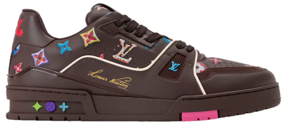 Giày Louis Vuitton LV Trainer 'Brown' 1AJWFO
