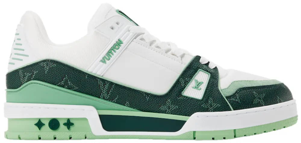 Giày Louis Vuitton LV Trainer 'Green' 1AJQM1