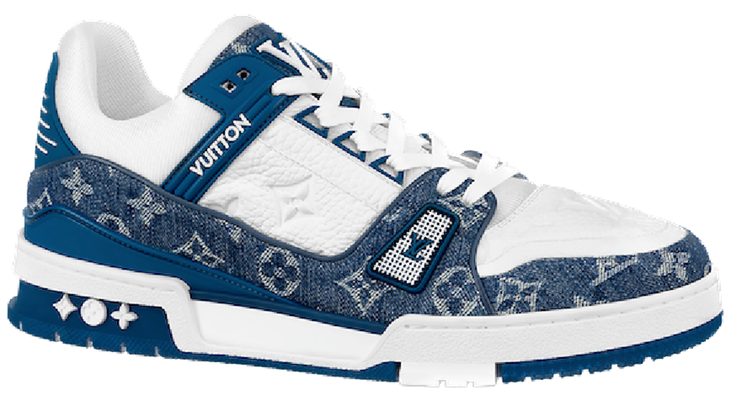 Giày Louis Vuitton LV Trainers 'Blue' 1A9JGT