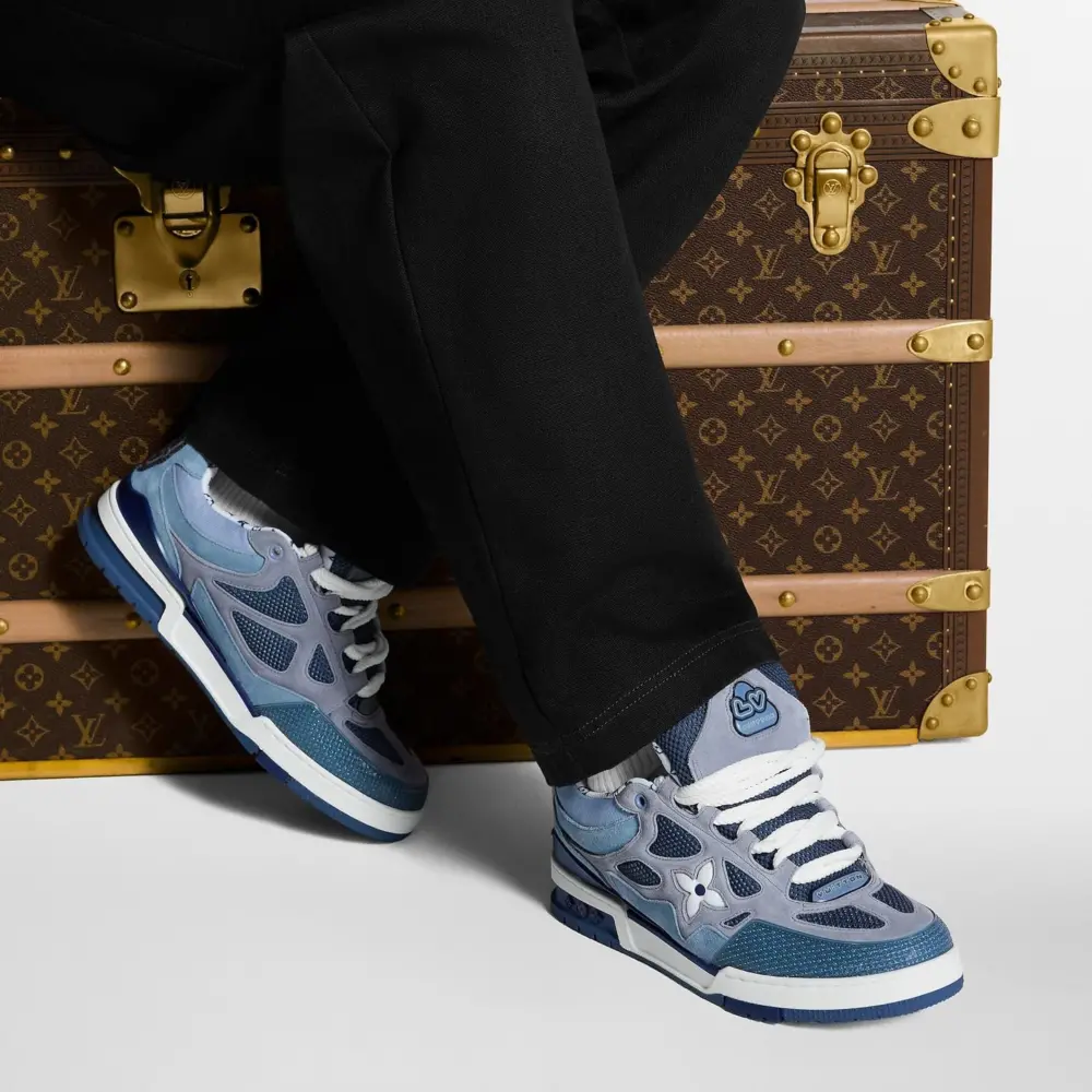Alternative view of Giày Louis Vuitton LV Skate Trainers 'Blue' 1AJ537