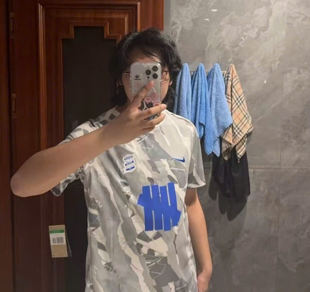 Alternative view of Áo Nike X Undefeated X Bcfc ‘Grey’ BM0098-100