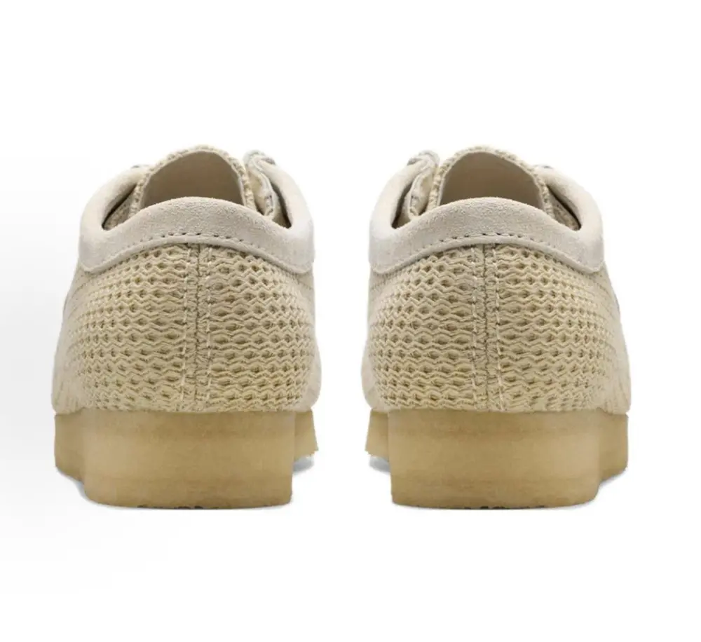 Giày Clarks Originals Wallabee 'OFF WHITE MESH' 261-75849 - Ảnh 5